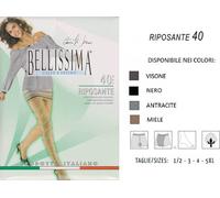 BELLISSIMA 6 Collant da Donna Micro 50 den in Microfibra Coprente(Nero, 3/M)