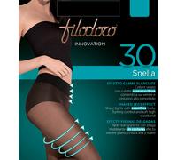 3 Collant donna Filodoro Snella 30 velato, corpino contenitivo e cinturino alto