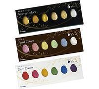 (3 Colors Set(starry,pearl,gem)) - Kuretake Gansai Tambi 6 Colour Set (3 Colours Set(Starry,Pearl,Gem))