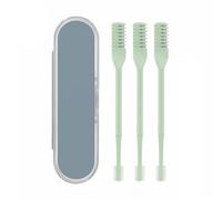 3 coltelli 2 in 1 a doppia faccia per peli del naso, tagliacapelli manuale, rotante a 360°, strumento manuale portatile per la rimozione dei peli delle narici, per uomini e donne (verde menta)