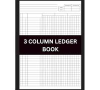 3 Column Ledger Book: 120 Pages for Simple & Efficient Financial Tracking: Simple 2 Column Ledger Book for Small Business