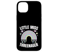3 ° compleanno 3 anni Little Miss Threenager Girls Custodia per iPhone 14 Plus