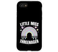 3 ° compleanno 3 anni Little Miss Threenager Girls Custodia per iPhone SE (2020) / 7/8