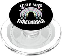 3 ° compleanno 3 anni Little Miss Threenager Girls PopSockets PopGrip per MagSafe