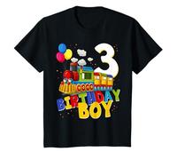 3° compleanno Train Boys Girls 3 Years Gift I'm Three Maglietta