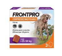 3 Compresse Masticabili Antiparassitario per Cani di Peso > 25-50 kg Protegge da