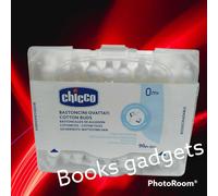 3 Conf. (270 Bastoncini Ovattati) Chicco Bebè Cotton Fioc Biodegradabili Bimbi