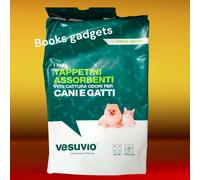 3 Conf. (30 Tappetini) Vesuvio Traversine Cani e Gatti Cattura Odori 60x90cm