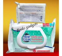 Fresh&Clean - 06-0242 - Salviette disinfettanti antibatteriche milleusi - FreshClean - busta da 20 pezzi - 91506 - Conf. da 1 Pz. - 06-0242