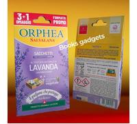 3 Conf. Orphea Salvalana (12 Sacchetti) Profumati per Cassetti Profumo Lavanda