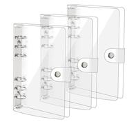 3 Confezione A6 Trasparente Morbido PVC 6 Raccoglitori Cover Notebook Copertina