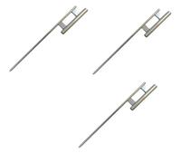 (3 Confezione) Terra Punta per Swooper Asta Piuma Bandiera Windless Sostegno