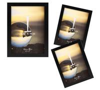 3 Confezione Tinta Unita Cornici per Foto Iframe - Nero 12.7cmx17.8cm
