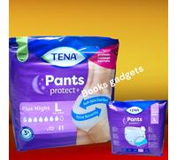 3 Confezioni (36 Pants Tg.L) Tena Plus Night Culotta Assorbente x Perdite Urine