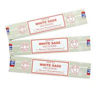 3 confezioni bastoncini incenso Satya Nag Champa bianco