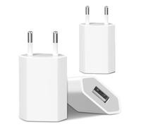 (3 Confezioni) Caricabatterie Rapido per iPhone, (5W 5V 1A) Presa USB Compatibile Con iPhone 14 13 12 11 10 8 7 6 6S SE 2020 5S 5 5C, iPad, Huawei, Xiaomi - Adattatore