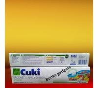 3 Confezioni Cuki Sacchetti Apri e Chiudi Ermetici 27x25cm per Frigo Congelatore