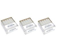 3 confezioni da 50 Candele coniche diametro 2,2 cm altezza 21 cm (150 candele) - Colore Bianco - Durata 5 ore - Standard per candelabro - Cereria Di Giorgio