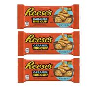 3 Confezioni da 80 Grammi di -ReeseS- Caramel Big Cup, Immergiti in una miscela che fonde caramello vellutato, cioccolato al latte e l'iconico burro di arachidi !