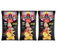 3 Confezioni da 90 gr -CHAZ- Potato Chips Premium Puss*Flavor Limited Edition