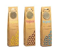 3 Confezioni di coni d'incenso di 3 differenti profumazioni (Sandalo, Oudh Arabo e Nag Champa)