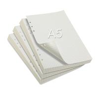 3 Confezioni di Fogli A5 con Buchi, 180 Fogli Protocollo a Righe e Quadretti, Carta A5, Fogli a Quadretti con Buchi Rinforzati, Fogli Protocollo Righe, Fogli Protocollo Quadretti