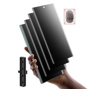 3 Confezioni di Protezione Schermo Anti-Spia Opaca, Materiale PET Adatto per Sblocco con Impronta Digitale, Anti-Impronte, Include Applicatore Adesivo e Scheda Squeegee per Regali di Compleanno, Famig