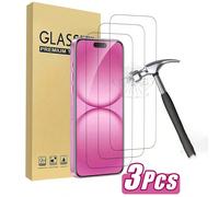 3 Confezioni di Vetro Temperato per iPhone 17/17 Pro/17 Pro Max/17 Air/16/16 Plus/16Pro/16ProMax/15/14/13/12/11ProMax/X/XS/XR/Mini/7/8/14 Plus. Protezione Schermo in Vetro Temperato per iPhone 14/15 P