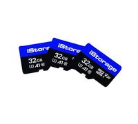 3 CONFEZIONI iStorage 32GB microSD card | Cripta i dati archiviati su schede microSD iStorage utilizzando l'unità flash USB datAshur SD | Compatibile solo con unità SD dataAshur