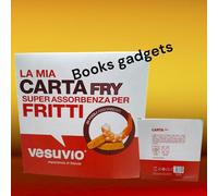 2 Conf. (40 Fogli) Vesuvio La mia Carta Fry Super Assorbenza per Fritti 32x33cm
