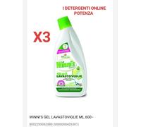 3 CONFEZIONI Winni's Gel Lavastoviglie 600ml