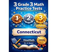 3 Connecticut SBAC Grade 3 Math Practice Tests: Full-Length Test Prep with Detailed Answer Explanations