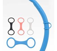 3 connettori a 8 anelli in silicone per sistemi di snorkeling e immersioni, mantiene un forte legame tra maschera e tubo di respirazione (nero)