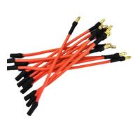 3 connettori a banana da 3,5 mm, 16 AWG, in silicone, cavo di prolunga da 10 cm, 25 cm, 30 cm (30 cm)