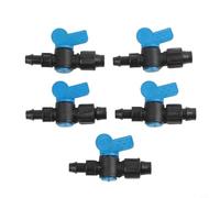 3 connettori per tubi con valvola a sfera da 16 mm con dado di bloccaggio, compatibili con irrigazione a goccia, costruiti per resistere all'esposizione al sole e al gelo (50 pezzi)