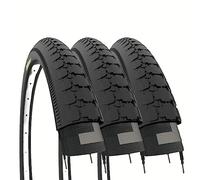 3 COPERTONI 26 X 2 X 1 3/4 (54-571) PNEUMATICI NERI PER CARRETTO FURGONCINO MOTO BICICLETTA