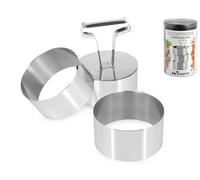 Home Coppapasta triangolare Professional 8 cm in acciaio inossidabile – confezione 3 pezzi