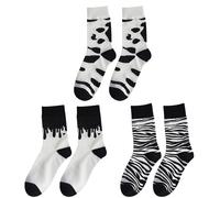 3 coppie da donne calze di mucca zebra calzini calzini caldi da mucca calda