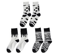 3 coppie da donne calze di mucca zebra calzini calzini invernali caldi