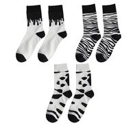 3 coppie da donne calze di mucca zebra calzini calzini zebra caldi calzini