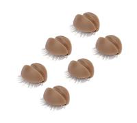 3 Coppie di Palpebre in Silicone Sostitutivo per la Pratica di Estensione delle Ciglia a Testa Manichino - Palpebre Rimovibili con Ciglia False per Novizi e Professionisti (BROWN)