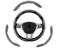 3 coprivolanti in fibra di carbonio antiscivolo, segmentati, antiscivolo, misura universale, adatti per SUV, furgoni, monovolume, auto (grigio)