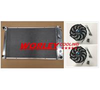 3 Core Aluminum Radiator for Pontiac Firebird Trans Am 1970-1981 79 80 + 2 fans
