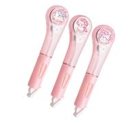 3 correttori a nastro, 6 m x 5 mm, bianchi, ad asciugatura rapida, per un totale di 18 m, per scrivere diari, annotazioni e correzioni