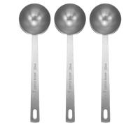 3 cucchiai dosatori 2cuc (6cc,30ml) per acciaio inox argento