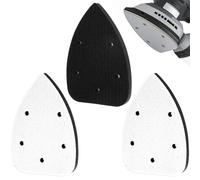 3 cuscinetti per levigatrice per mouse, con 5 fori, per levigatrice orbitale, con interfaccia in schiuma per levigatrice orbitale, per flessibilità e bilanciamento della pressione (bianco, 14 x 10 x
