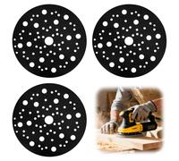 3 cuscinetti protettivi per levigatrice orbitale Mirka, Ø 150 mm, in , 70 fori, con chiusura in , per levigatrice orbitale