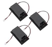3 custodie per batteria Yootones per pickup per chitarra, 9 V, con cavo a 2 pin, compatibile con pickup per chitarra e basso (nero)