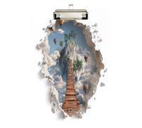 3-d Ponte di Legno mongolfiera Clip in Metallo per Appunti Acrilico Carino per Infermieristica Studente Commercio Quest Dimensioni 9 x 12.5 Tabla para escribir con Clip