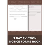 3 Day Eviction Notice Forms Book: Notice to Pay Rent or Quit for Landlords & Property Managers